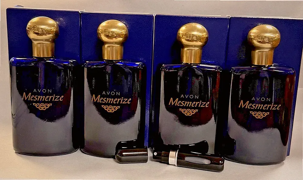 4-Avon Mesmerize Cologne Spray for Men 3.4 oz /FREE TRAVEL SPRAY