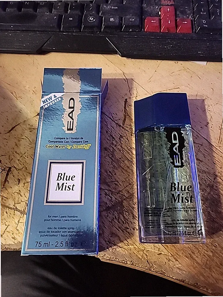 EAD BLUE MIST Cologne Spray for Men 2.5 oz 75ml Eau De Toilette New