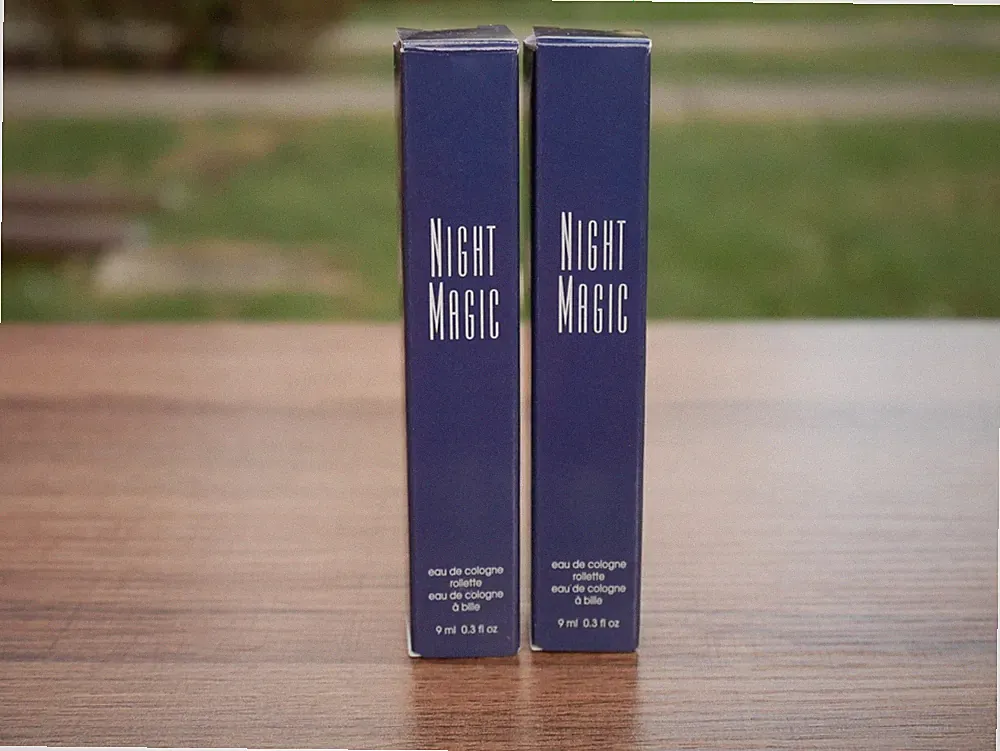 Pair of ROLLERBALL WOMEN Avon Night Magic 9 ml/0.3 fl oz EDC Eau De Cologne NIB